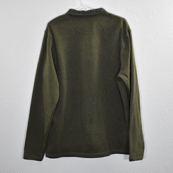 Wrangler Authentics Long Sleeve Fleece Sweater Men's Size Large Color Green GUC - Picture 2 of 4